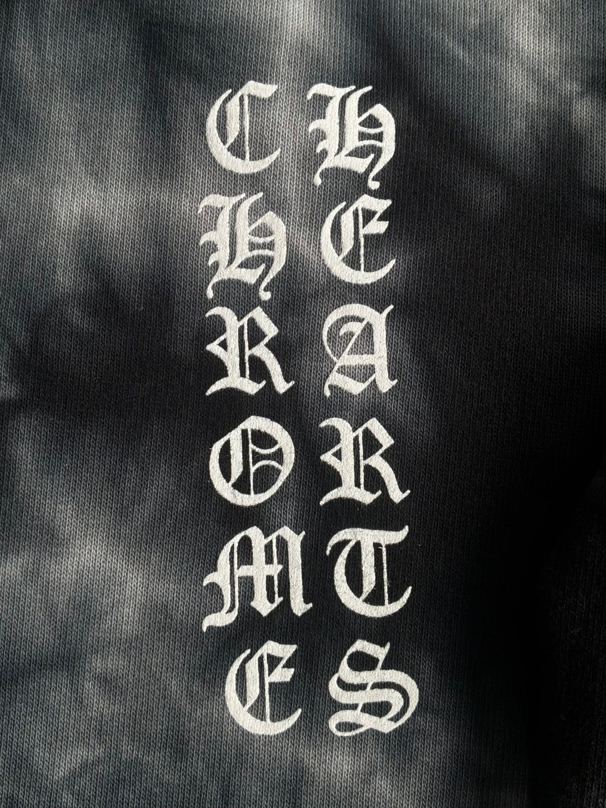 Chrome Hearts Horseshoe Script Tie Dye Pull Over Hoodie