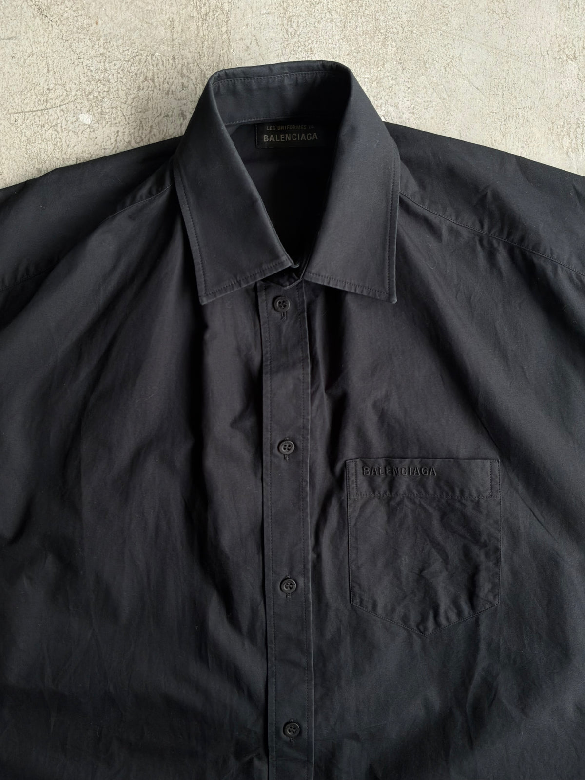 Balenciaga Chest Script Polo Button Down