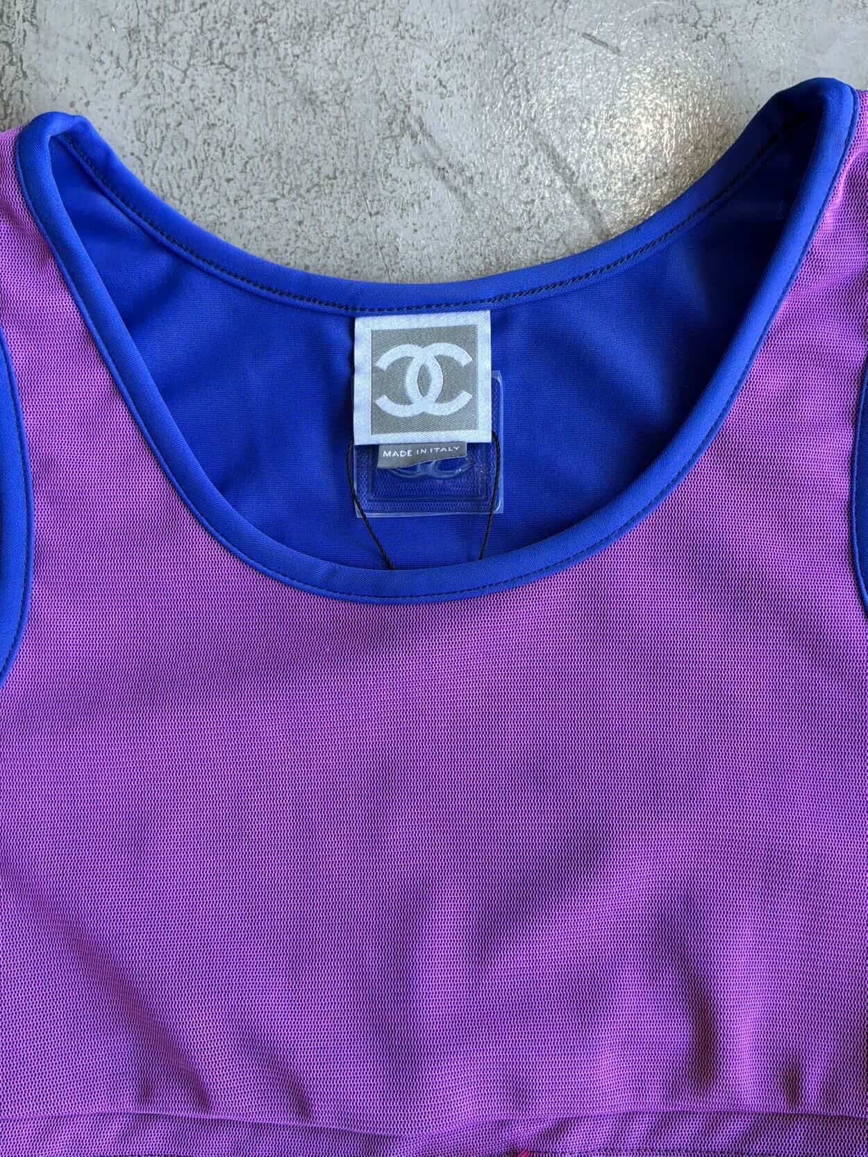 Chanel Sportsline Swim Top