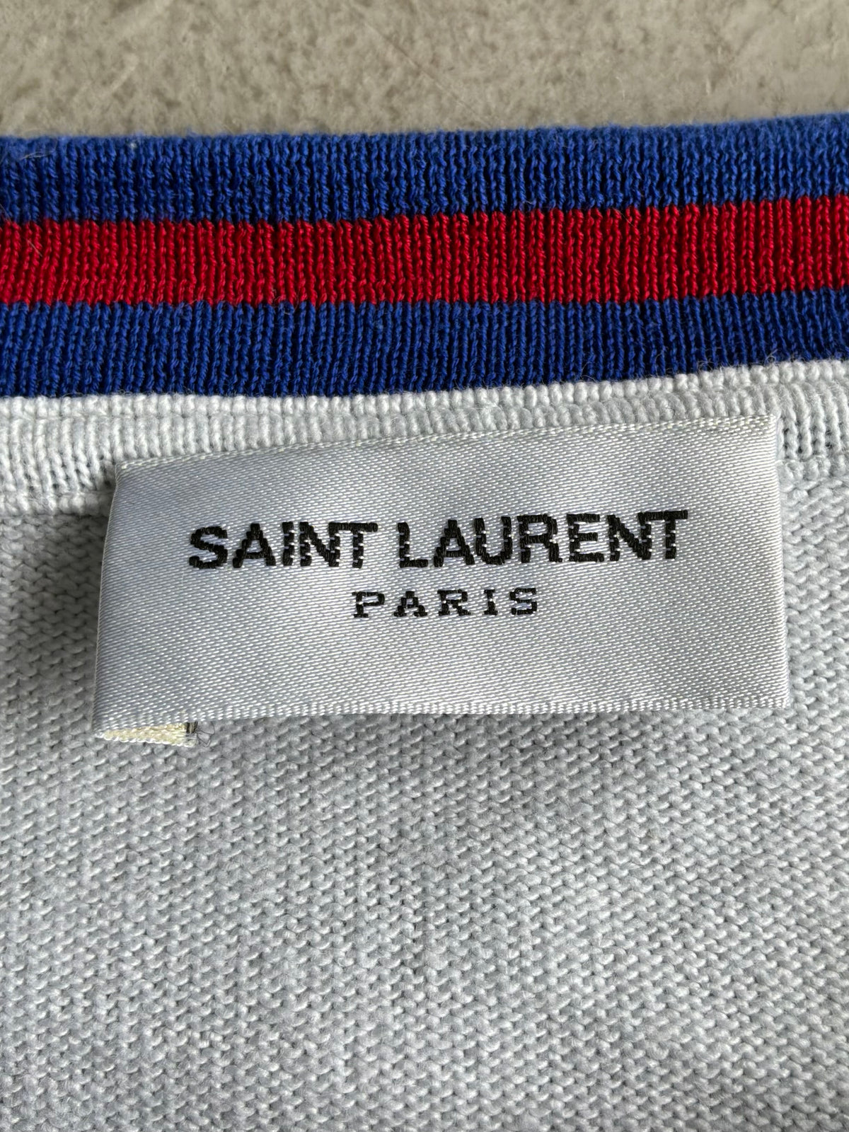 Saint Laurent Paris Embroidered Logo Tee