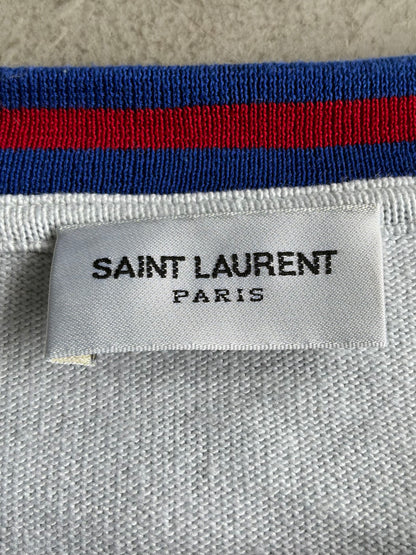 Saint Laurent Paris Embroidered Logo Tee