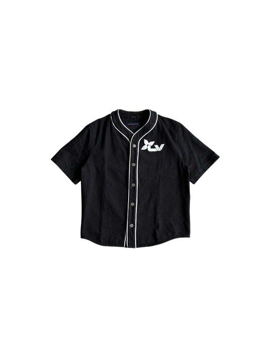 Louis Vuitton Denim Monogram Baseball Jersey