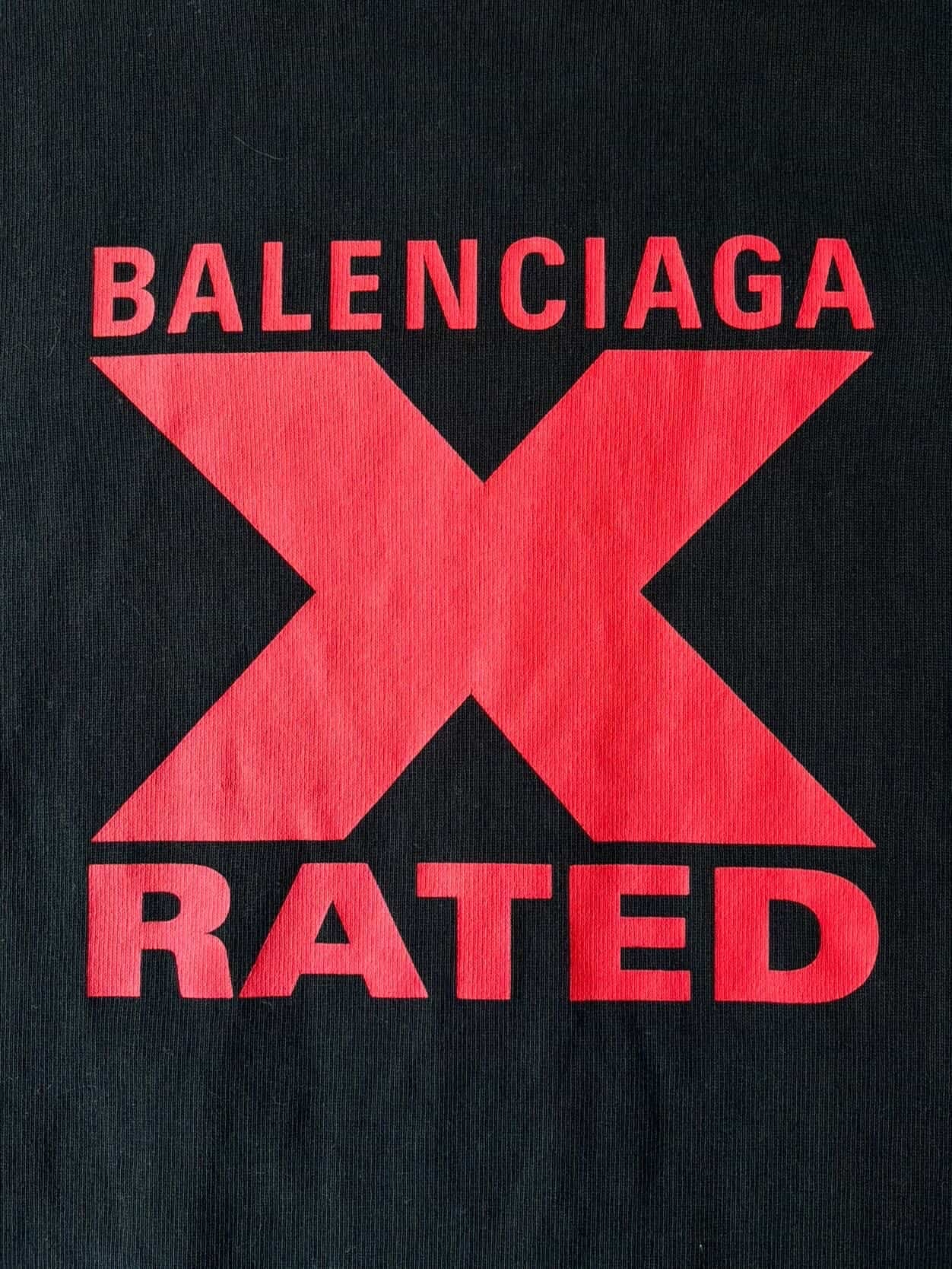 Balenciaga Womens X-Rated Tee