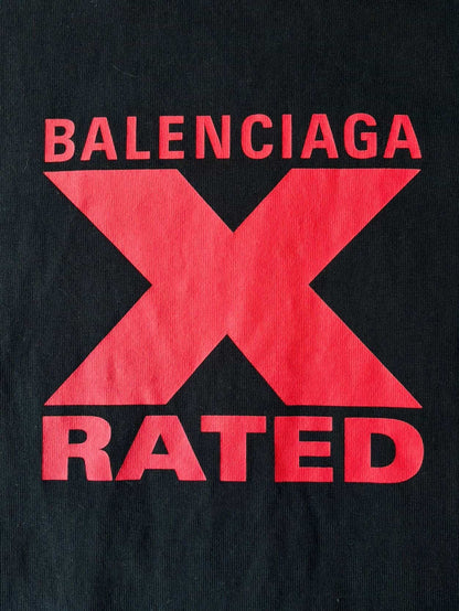 Balenciaga Womens X-Rated Tee