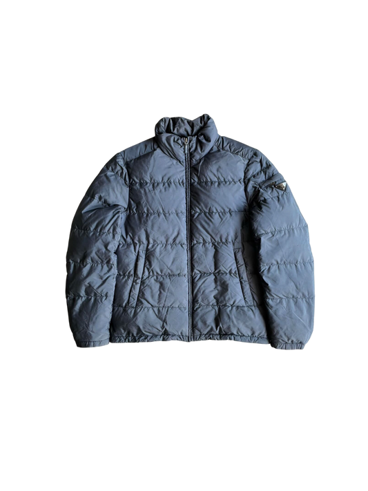 Prada Emblem Sleeve Puffer Jacket