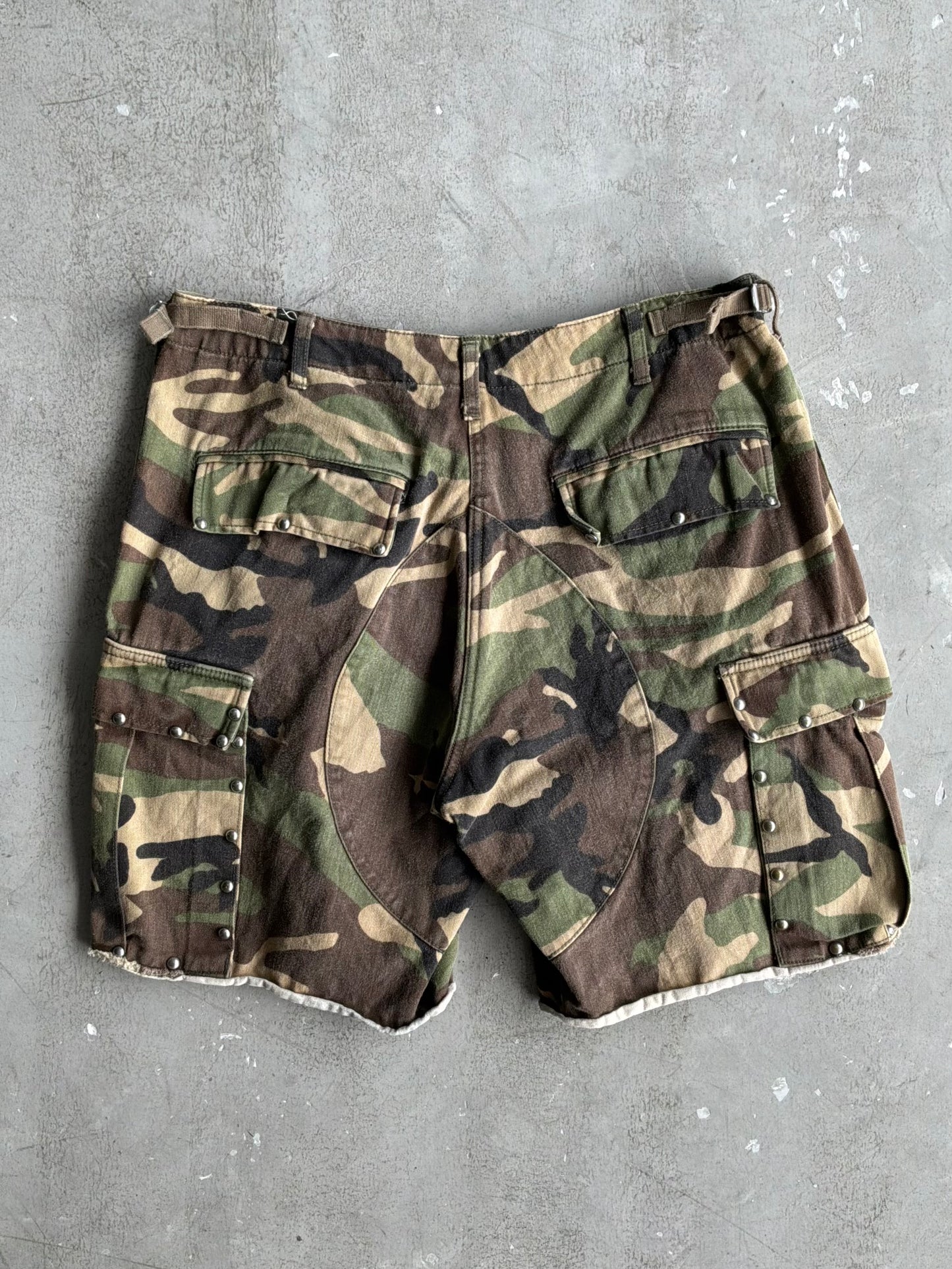 Saint Laurent Paris Camou Cargo Shorts