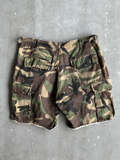 Saint Laurent Paris Camou Cargo Shorts
