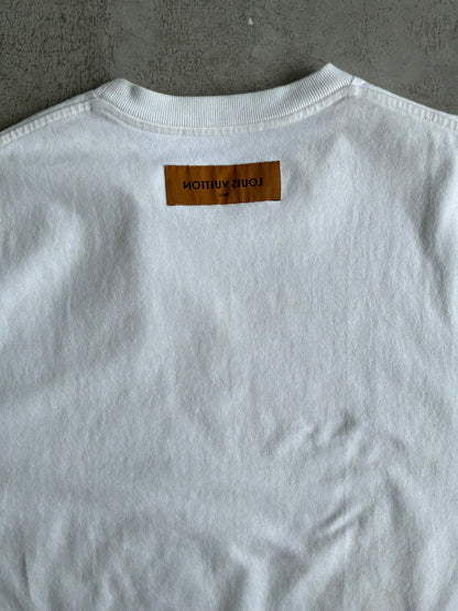 Louis Vuitton Virgil Abloh Graffiti Floral Tee