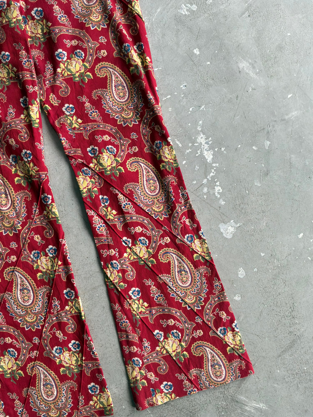 Dior Galliano Era Paisley Flared Pants