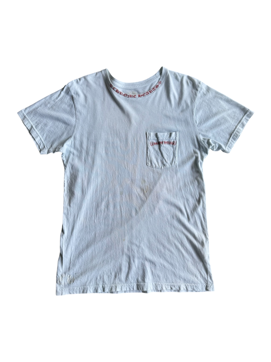 Chrome Hearts Red Script Horseshoe Tee