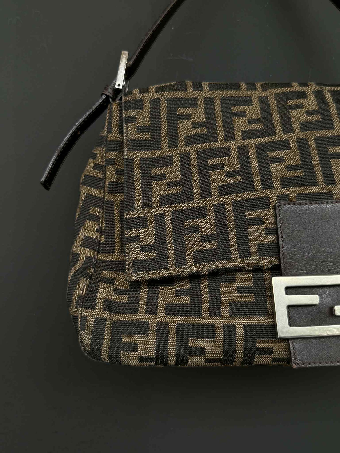 Fendi Mamma Baguette Zucca Handbag