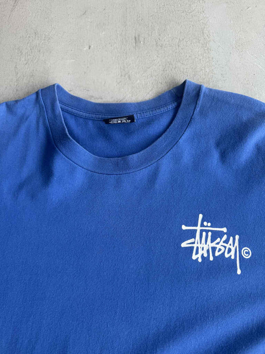 Stussy Big Logo Blue Tee