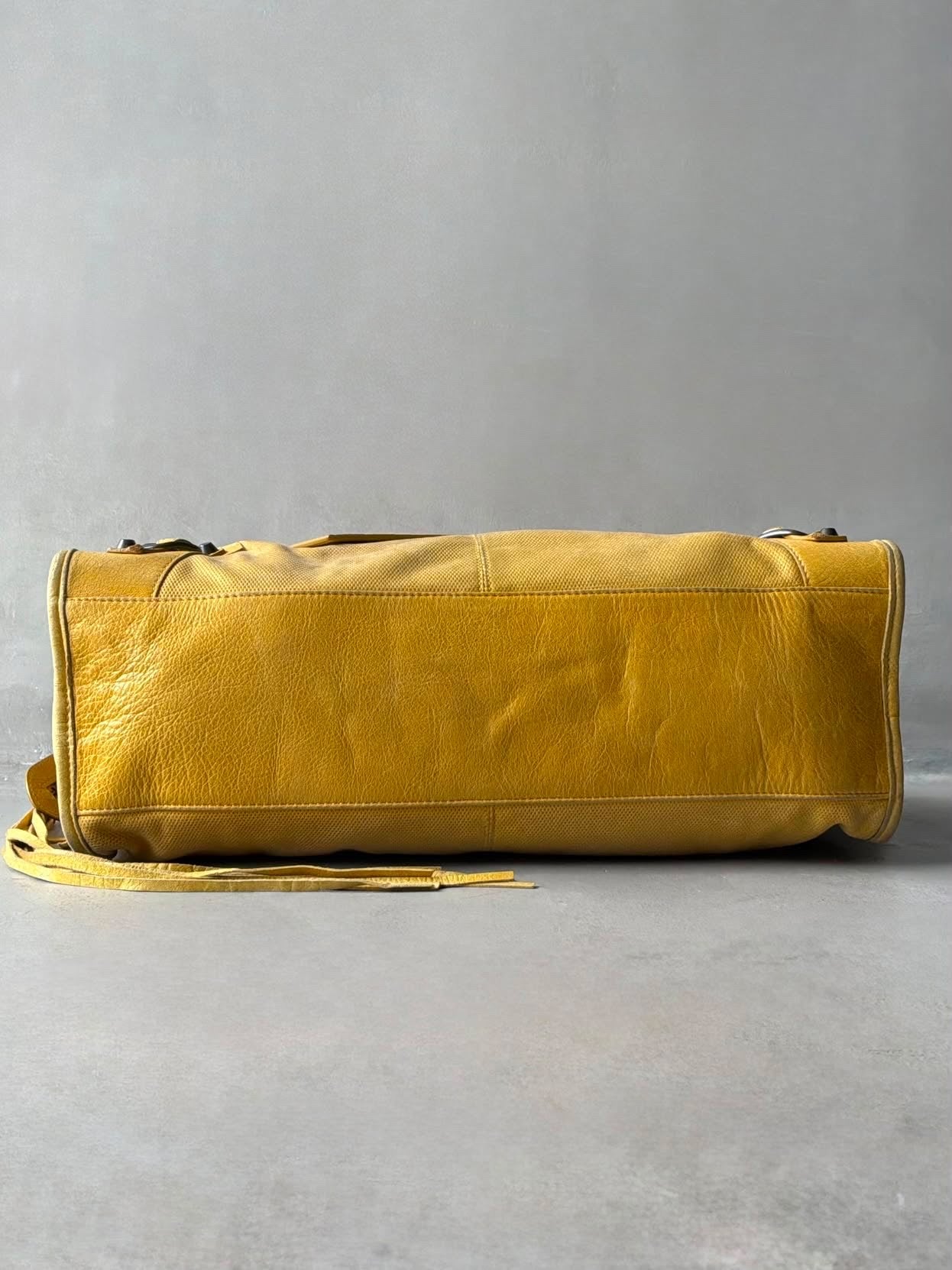 Balenciaga City Lemon Lambskin Bag