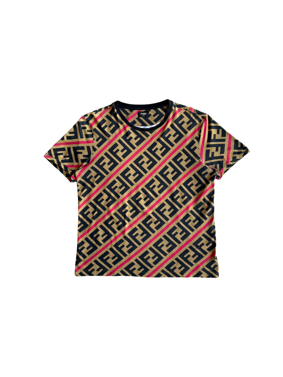 Fendi Monogram With Red Line Shirt