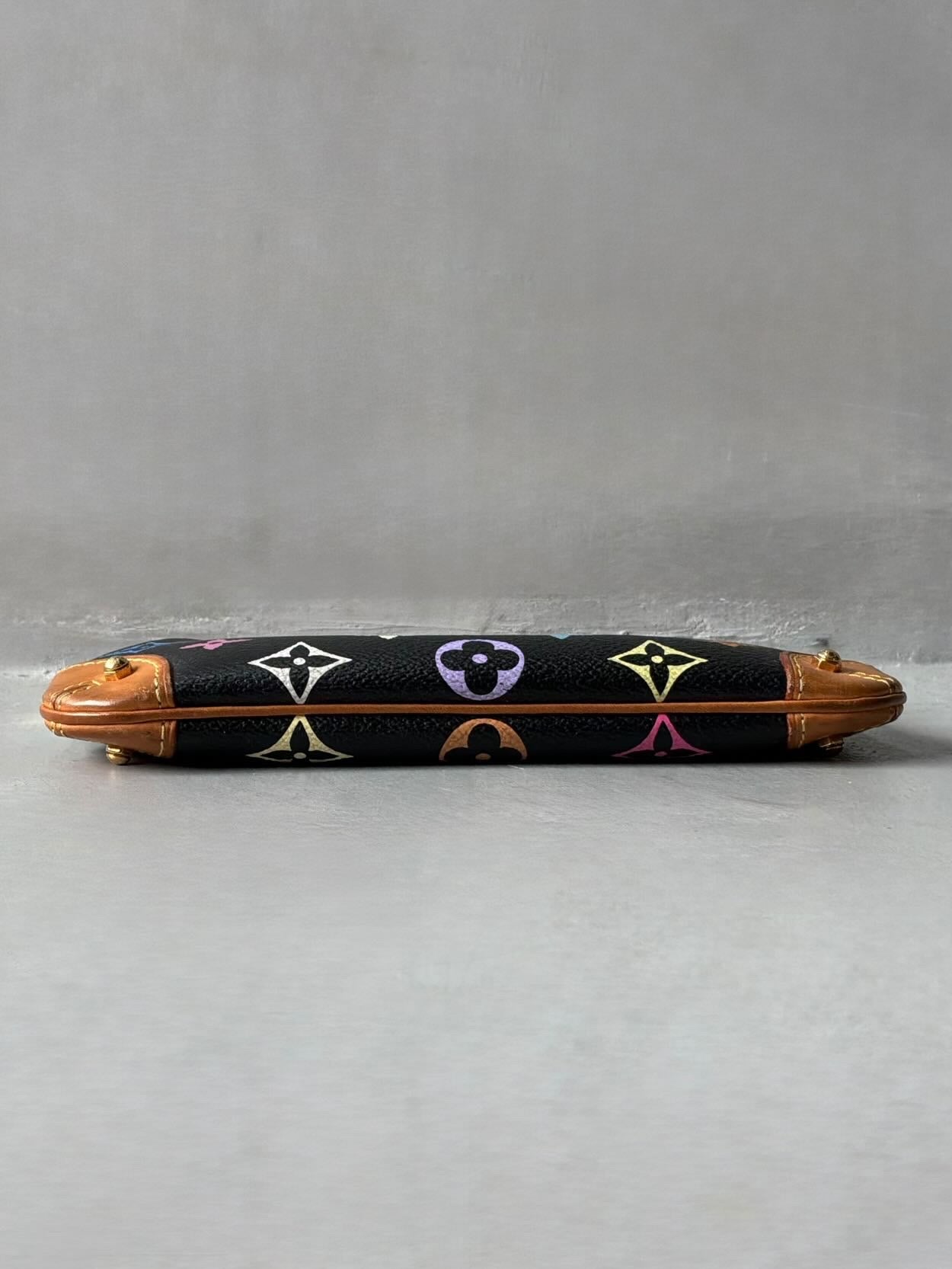 Louis Vuitton X Murakami Black Multicolor Mini Pochette