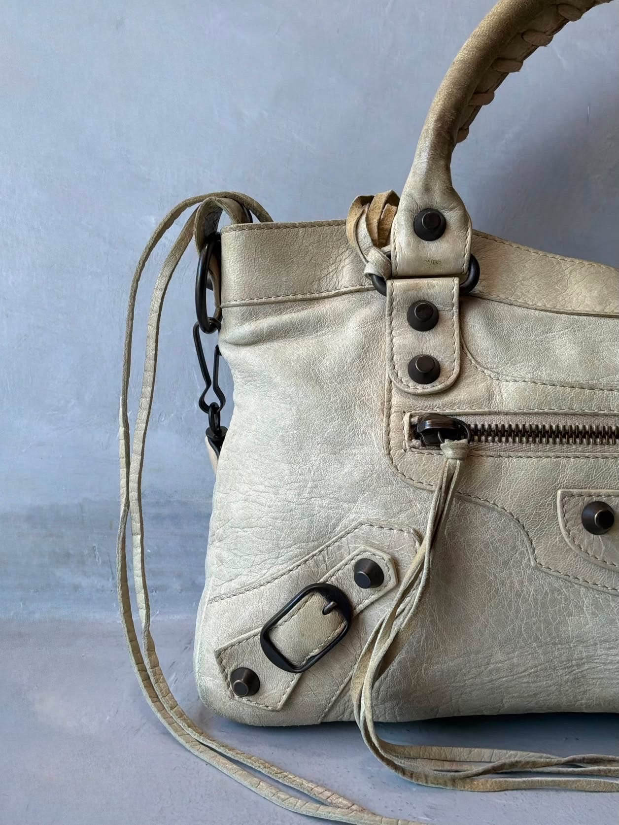 Balenciaga Le First Cream Lambskim Bag