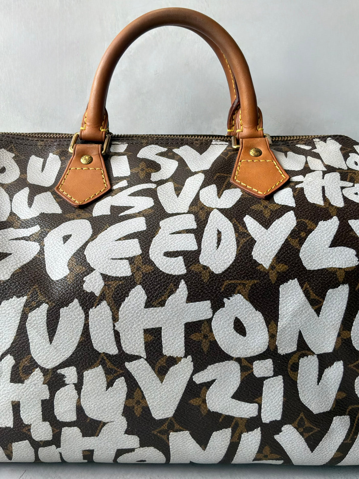 Louis Vuitton x Stephen Sprouse White Graffiti Speedy 30 Bag