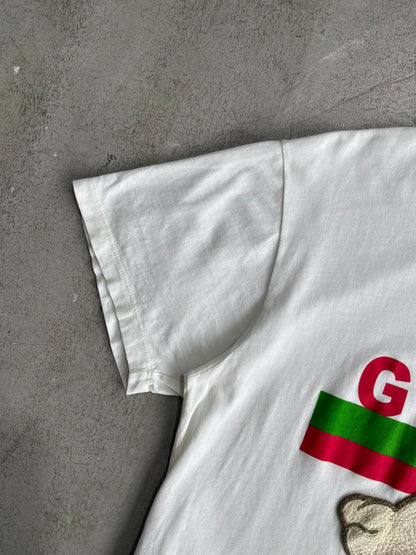 Gucci Cat Embroidered Spellout Tee