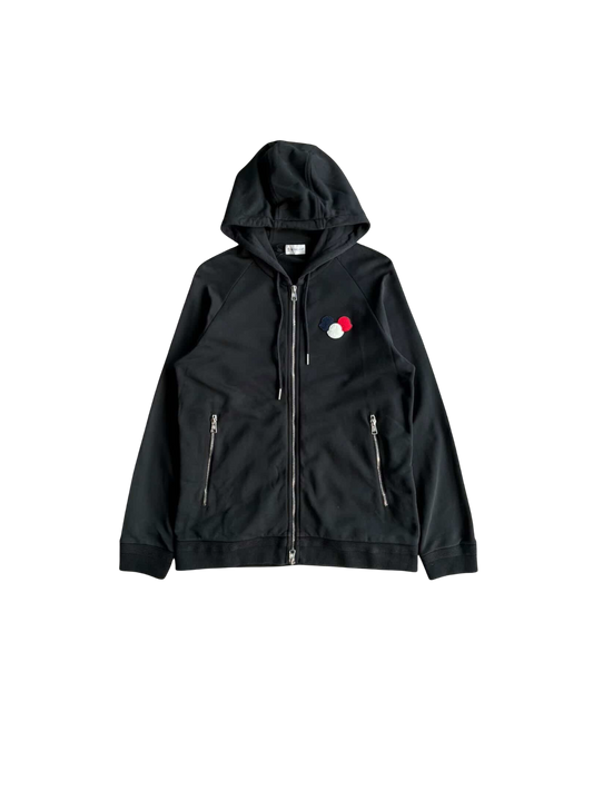Moncler Tri-Logo Zip Hoodie
