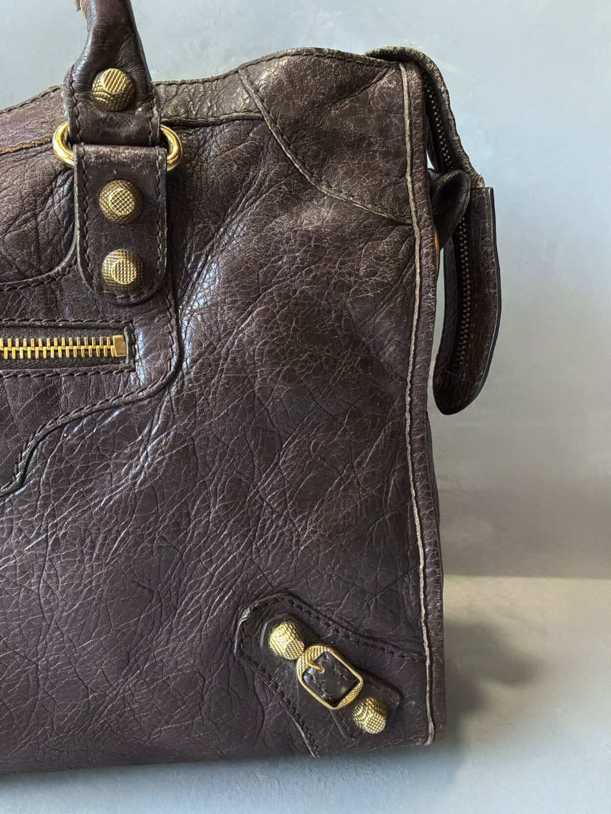Balenciaga Classic City Giant 12 Choco Brown Lambskin Bag