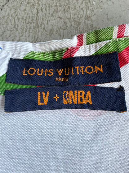 Louis Vuitton X NBA All Over Print Short Sleeve Polo