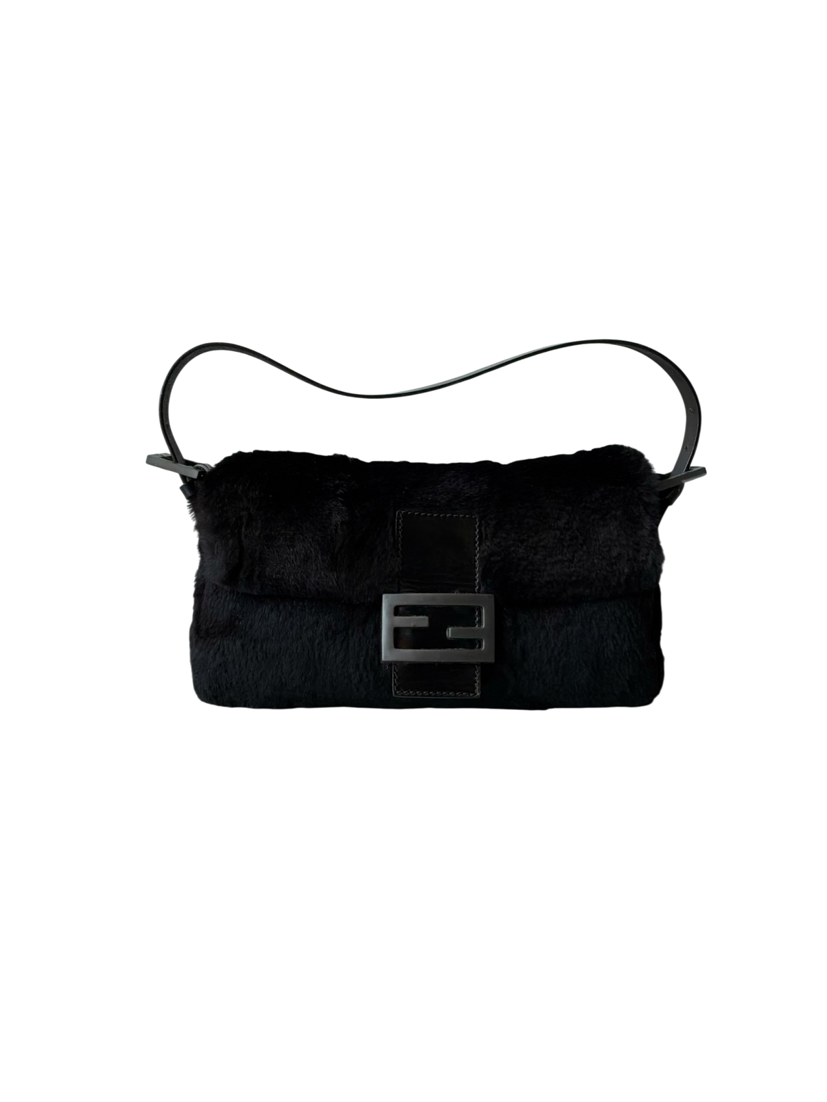 Fendi Rabbit Fur Baguette Bag