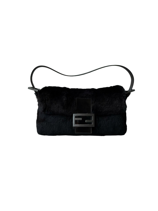 Fendi Rabbit Fur Baguette Bag