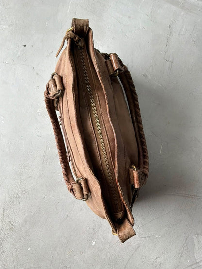 Balenciaga Le First Lambskin Brown Bag