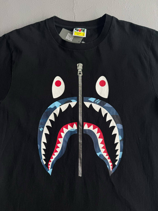 Bape Shark Blue Camou Tee