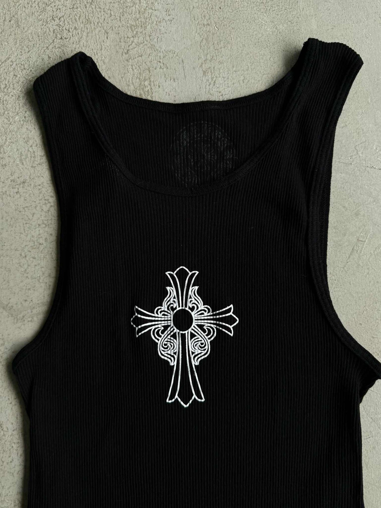 Womens Chrome Hearts Cross Logo Tank Dress