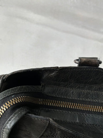 Balenciaga Classic City Black on Brass Lambskin Bag