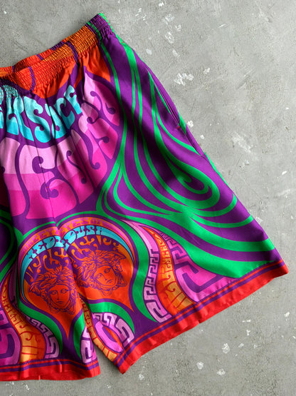 Versace Medusa Music Silk Shorts