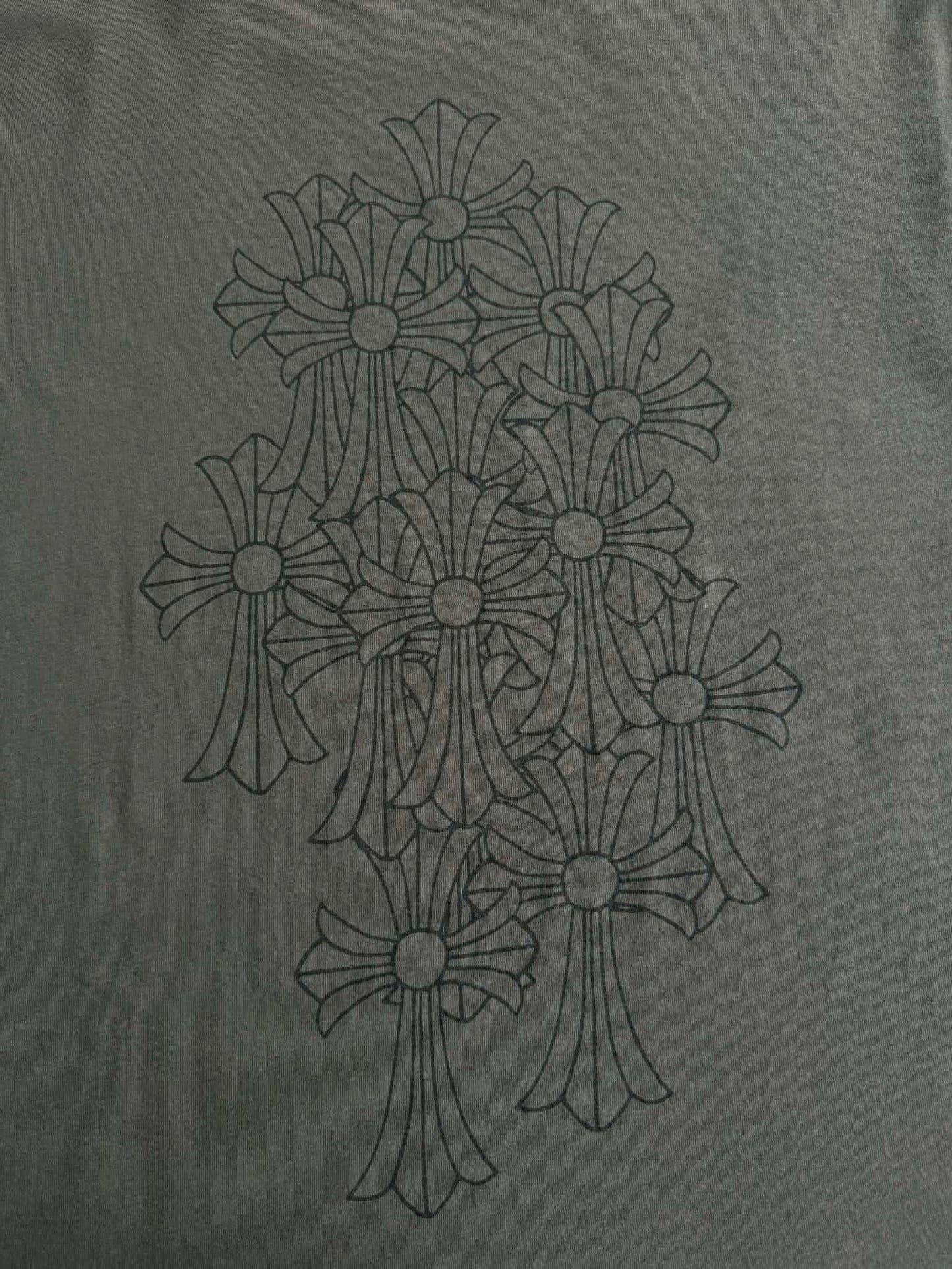 Chrome Hearts Cemetery Army Green Tee