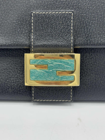 Fendi Black Leather Mama Baguette
