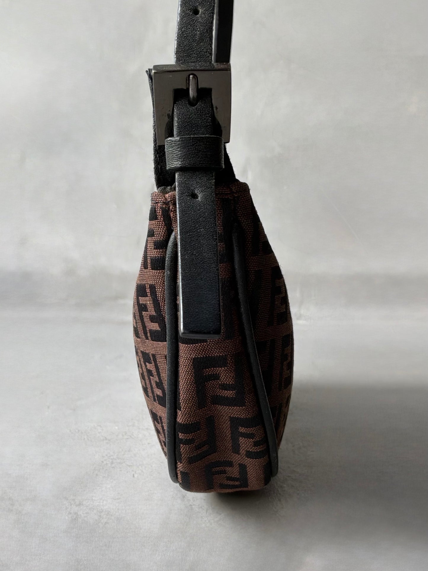 Fendi Brown Monogram Boat Bag