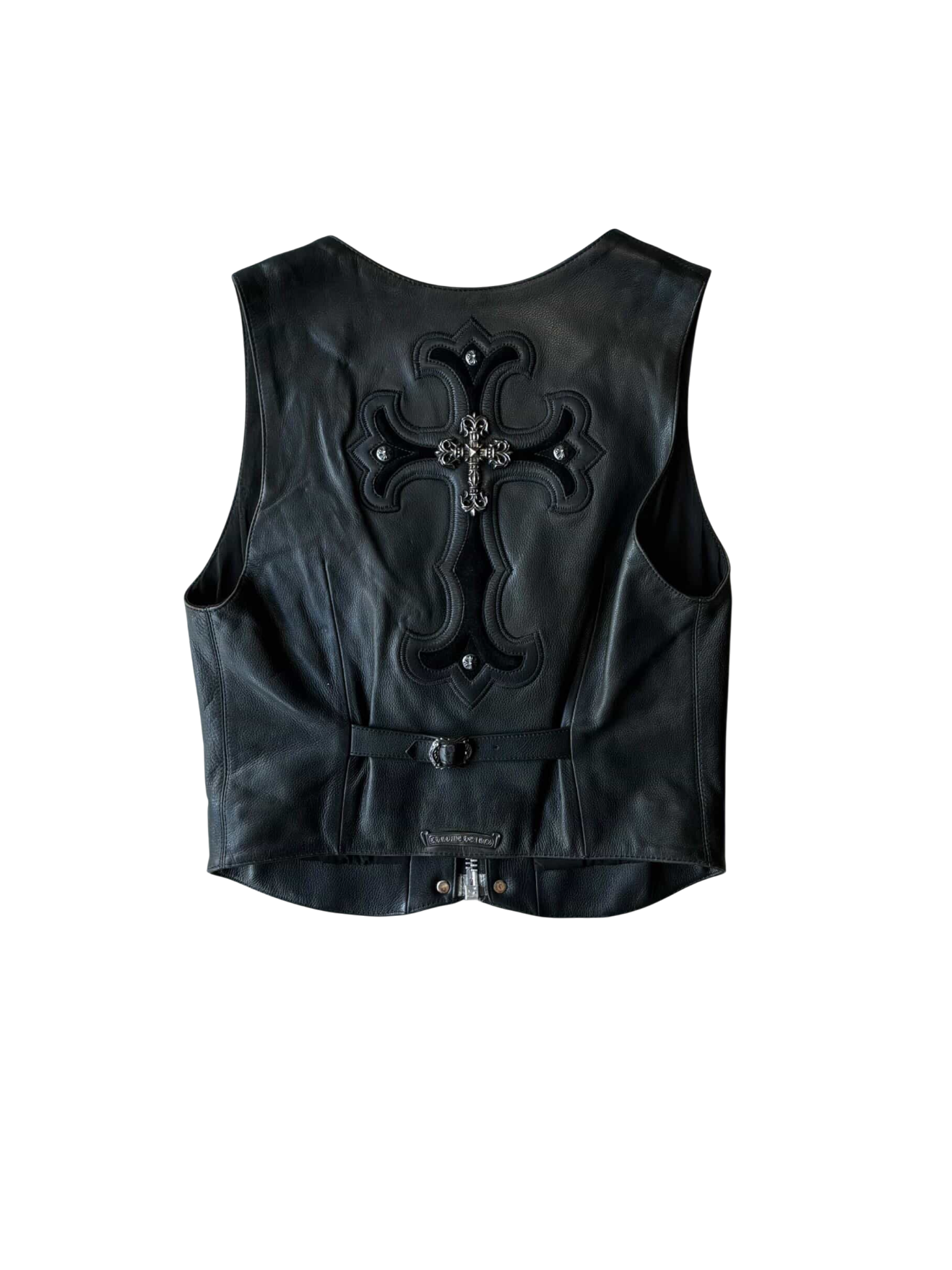 90’s Chrome Hearts Filigree Cross Leather Vest