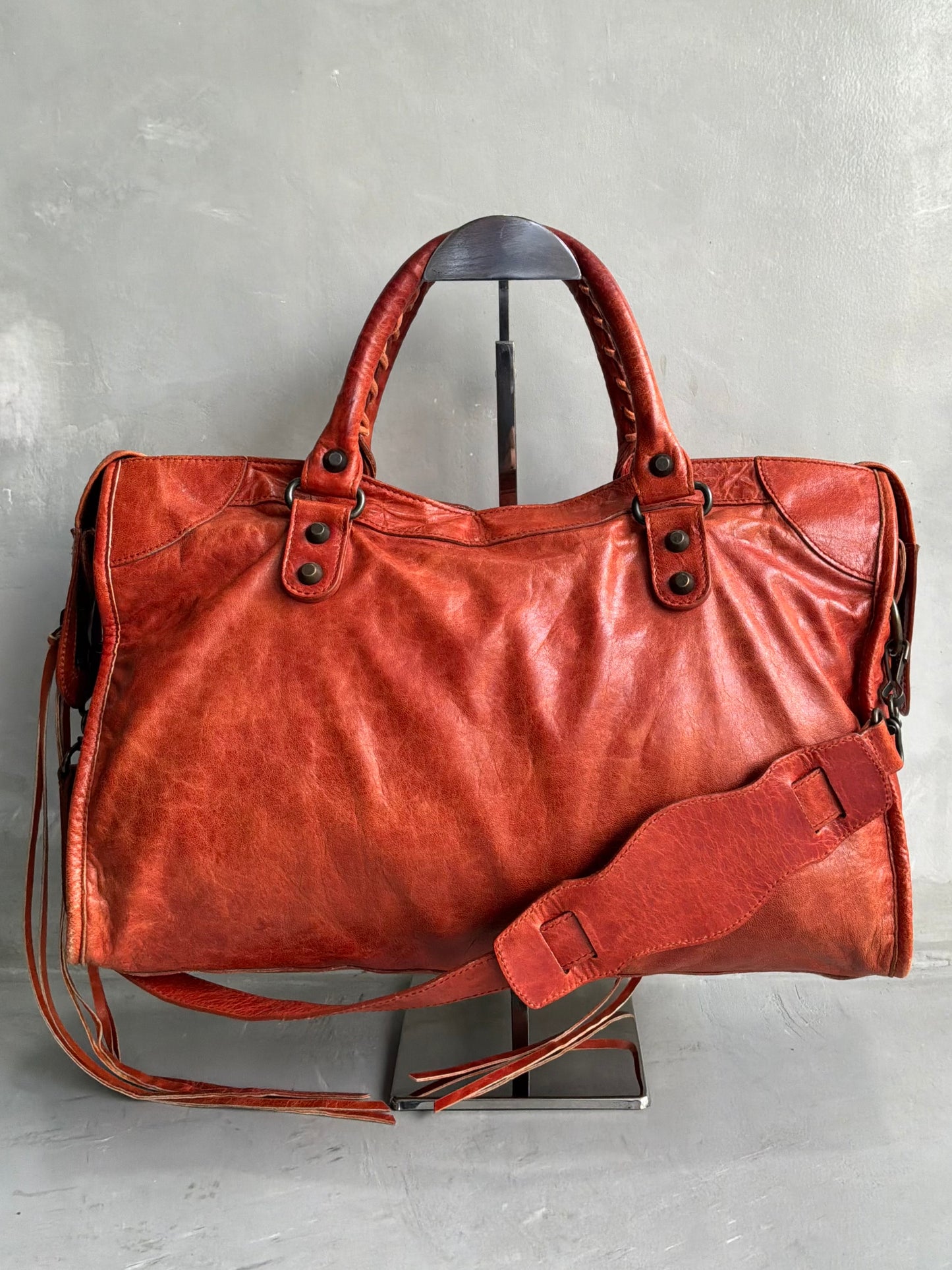 Balenciaga City Orange Classic Bag