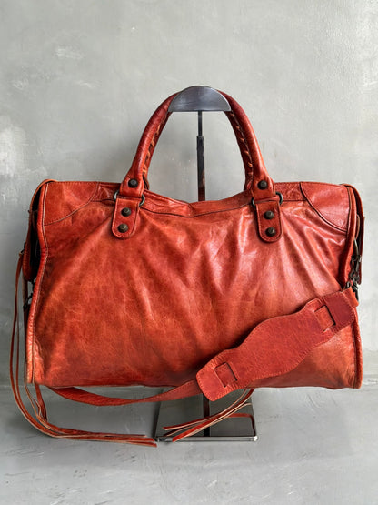 Balenciaga City Orange Classic Bag