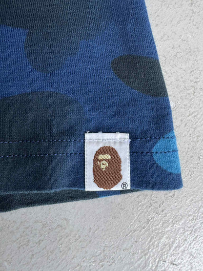 Bape Soldier Blue Camou Tee