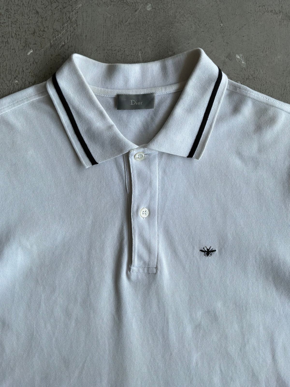 Dior Bee White Polo Shirt