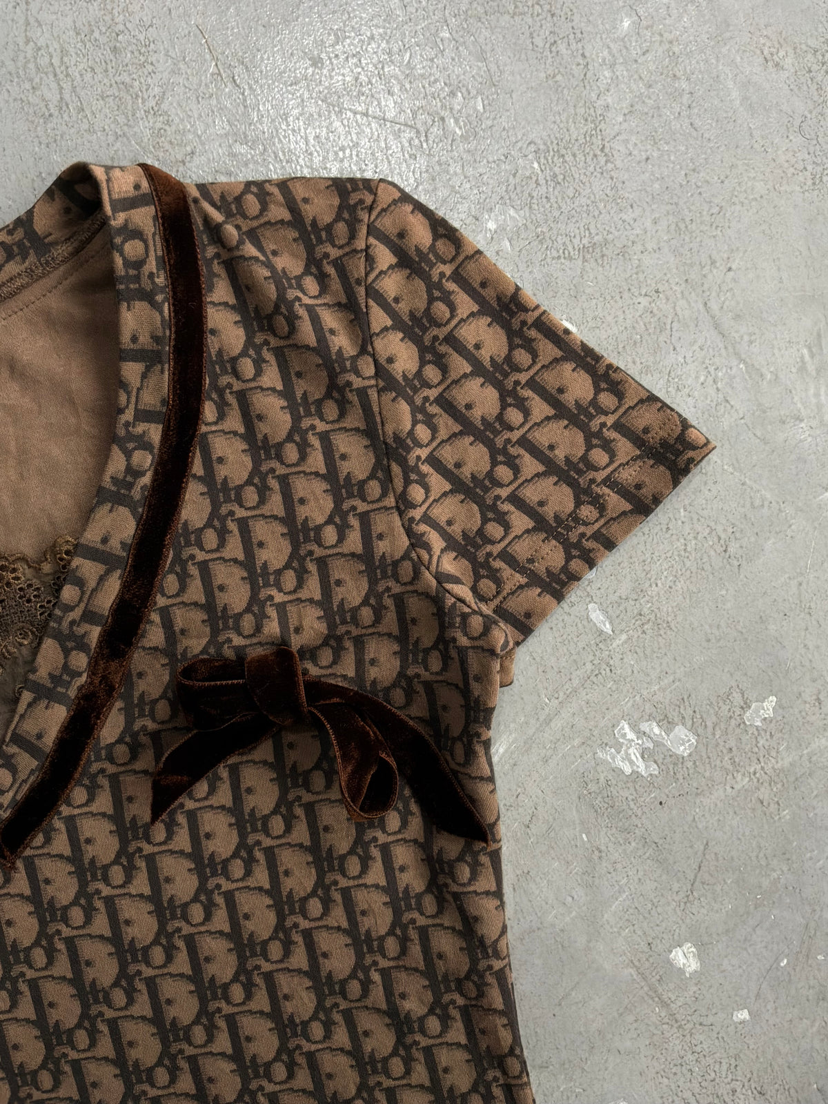 Dior Galliano Era Brown Oblique Top