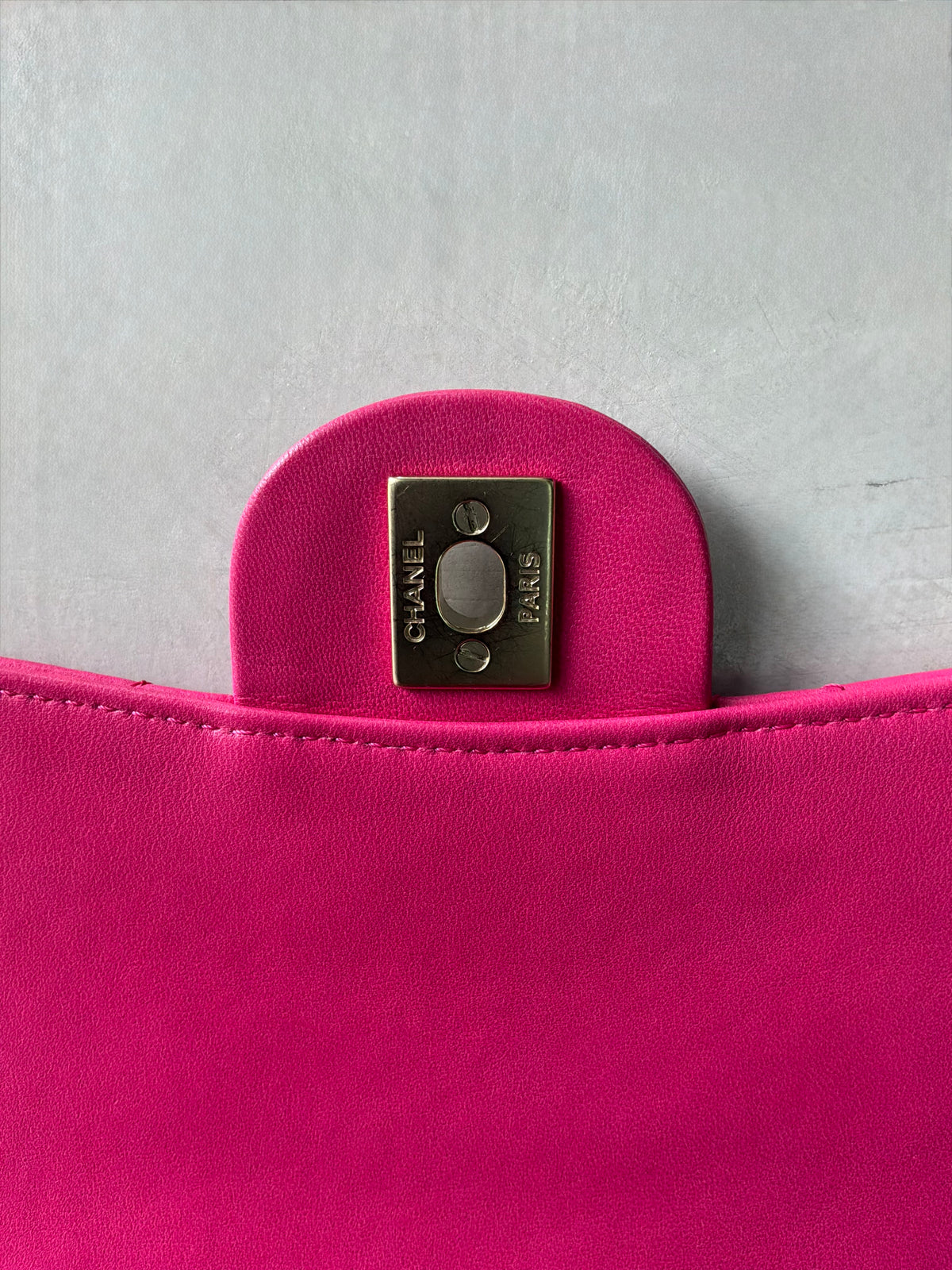 Chanel Classic Single Flap Medium Pink Lambskin Bag
