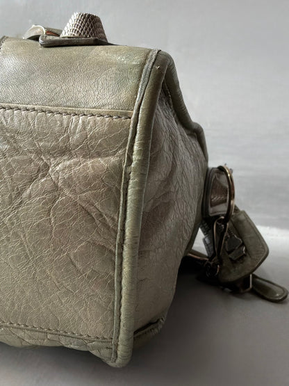 Balenciaga Classic City Pistachio on Silver Giant 21 Lambskin Bag