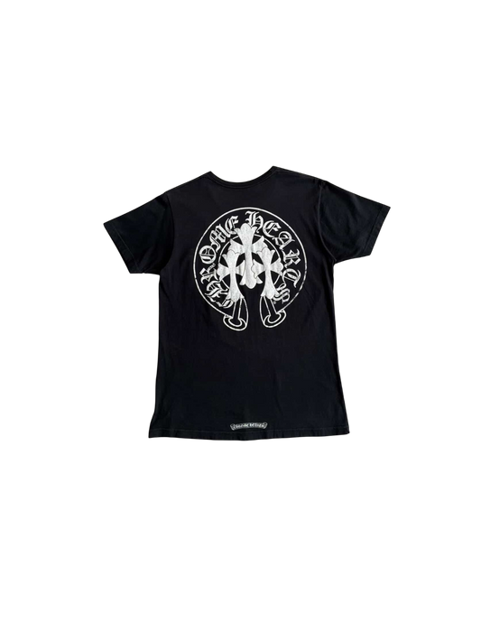 Chrome Hearts Triple Cross Horseshoe Black Tee