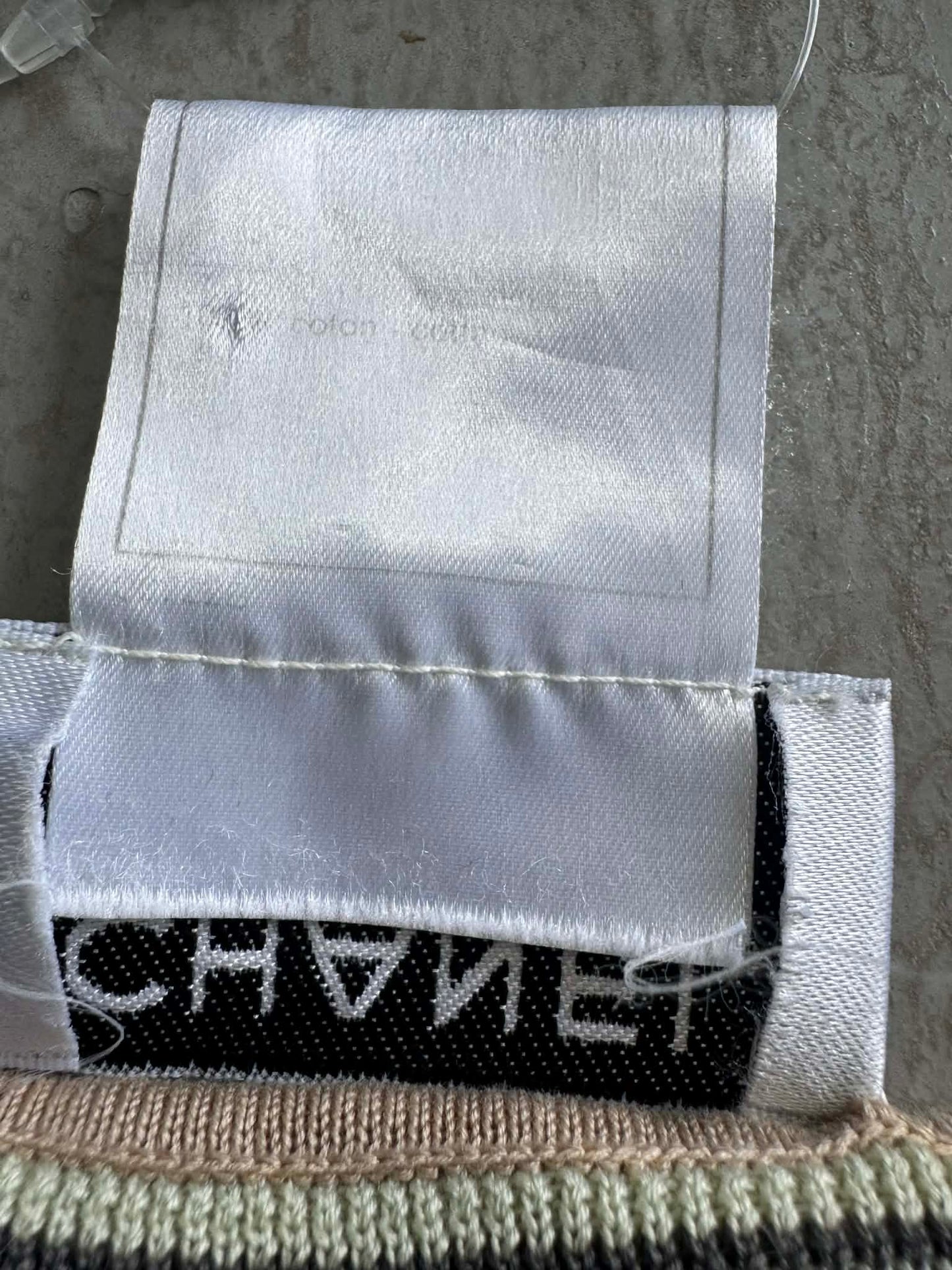 Chanel Pastel Stripe Square Neck Top