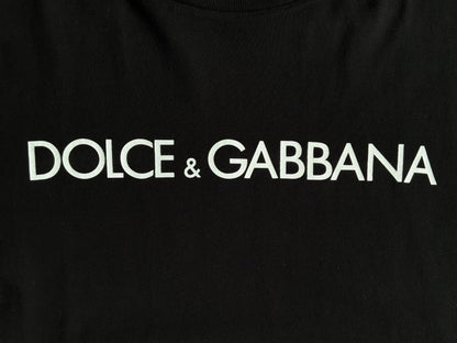 Dolce and Gabbana Spellout Black Tee