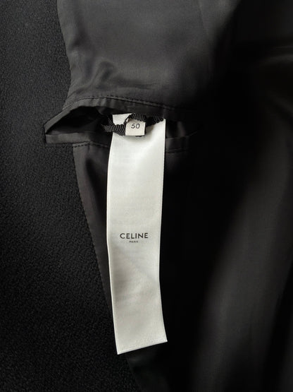 Celine C Logo Teddy Varsity Jacket