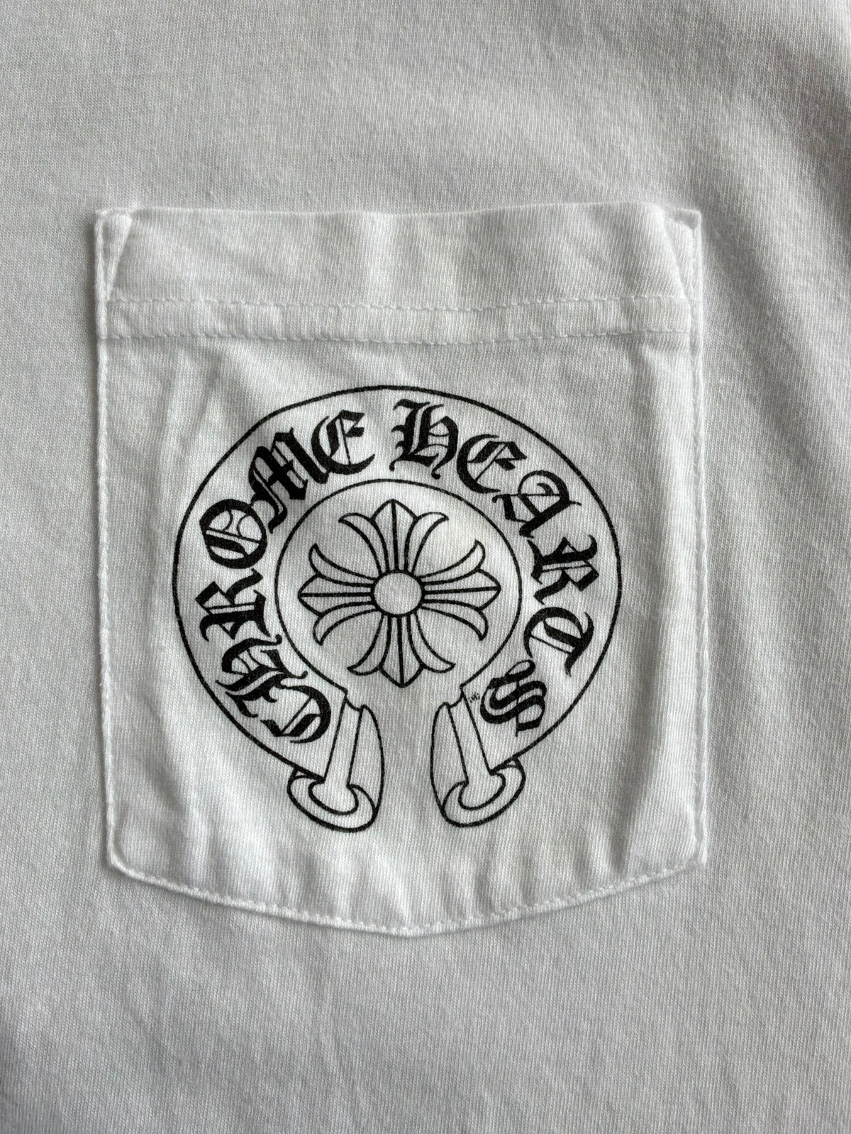 Chrome Hearts Horseshoe Logo White Tee