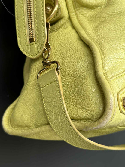Balenciaga City Giant 12 Lime Gold Classic Bag