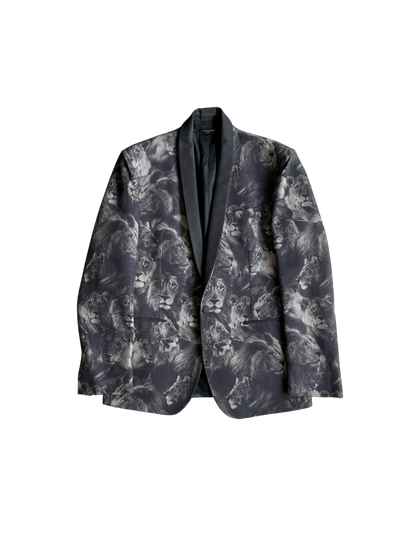 Roberto Cavalli Lion Print Blazer